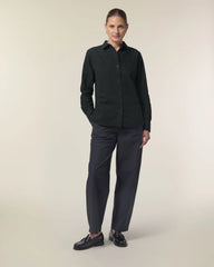 Oxford Shirt Medium Fit Stanley/Stella zum Personalisieren - Schwarz