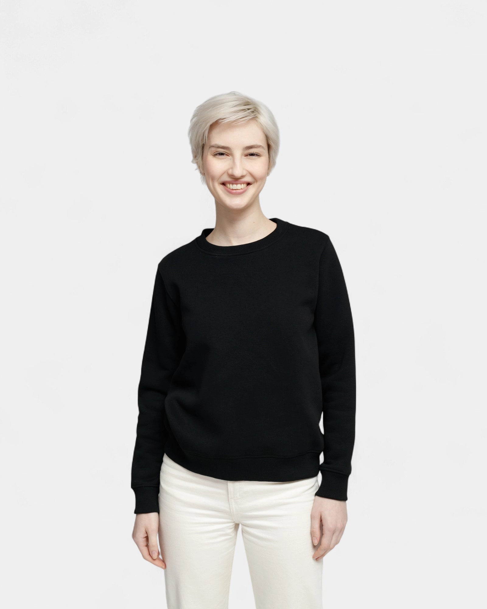 Angerautes Damen-Sweatshirt Made in France zum Personalisieren - 4
