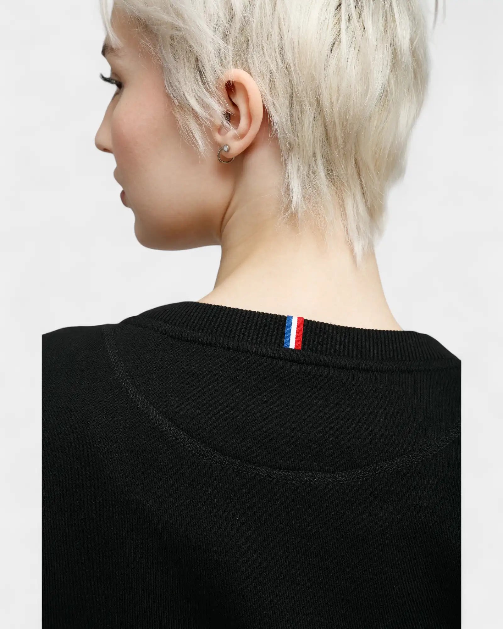 Angerautes Damen-Sweatshirt Made in France zum Personalisieren - 8