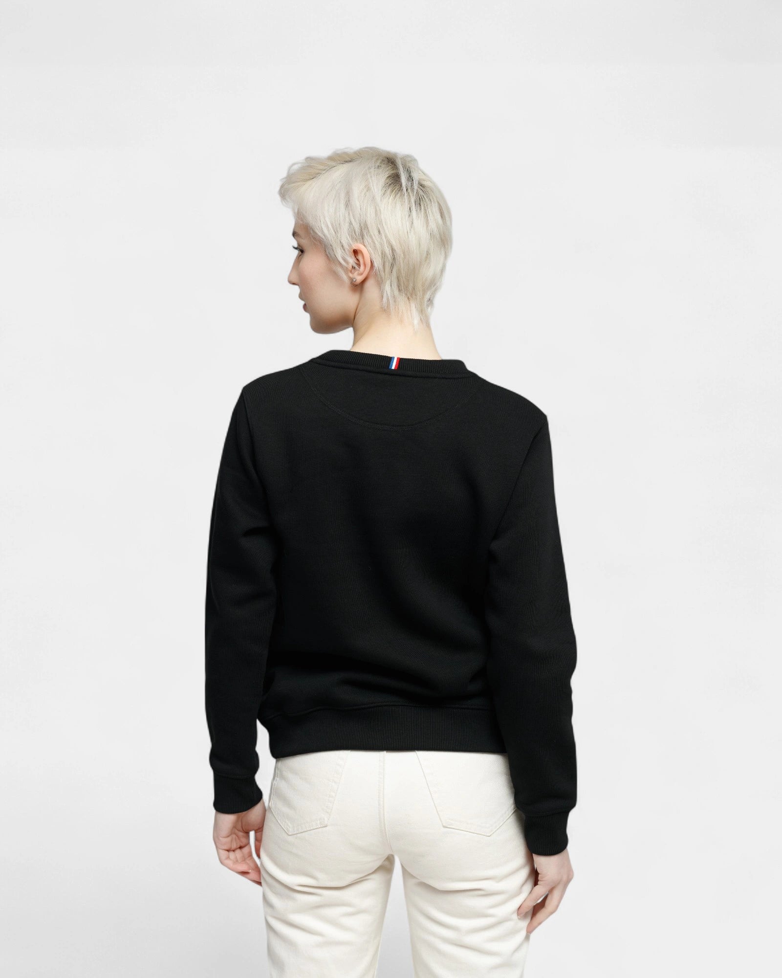 Angerautes Damen-Sweatshirt Made in France zum Personalisieren - 6