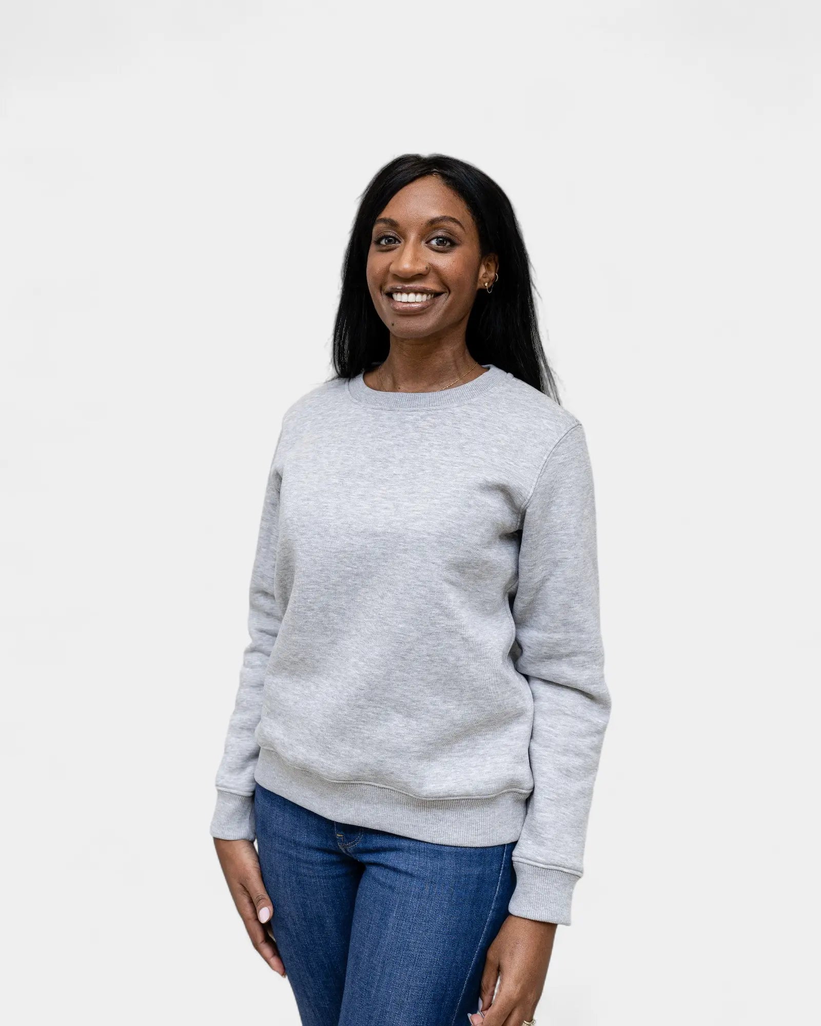 Angerautes Damen-Sweatshirt Made in France zum Personalisieren - 22