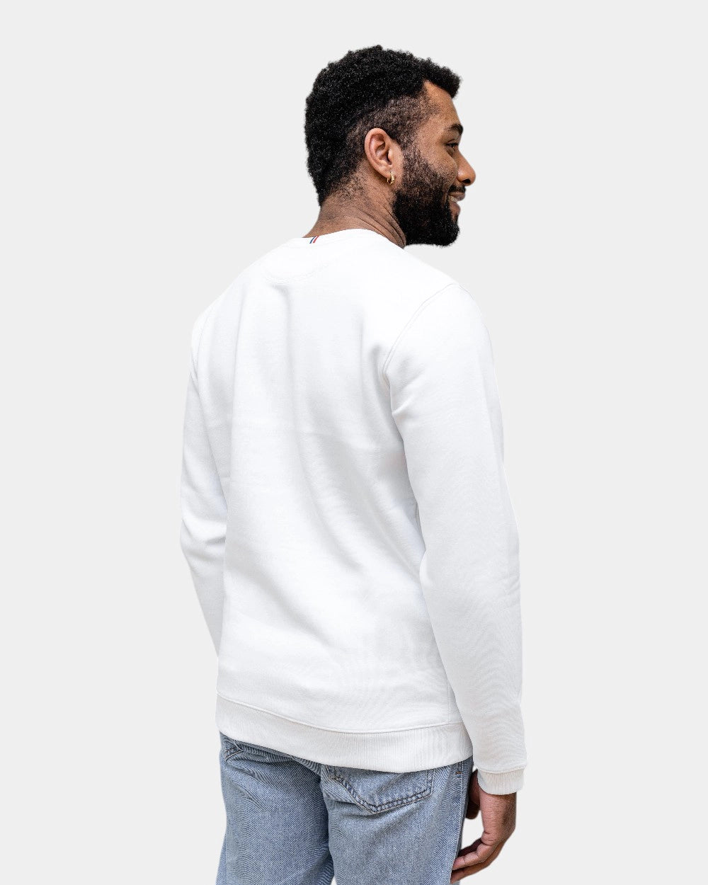 Angerautes Herren-Sweatshirt Made in France zum Personalisieren - 2