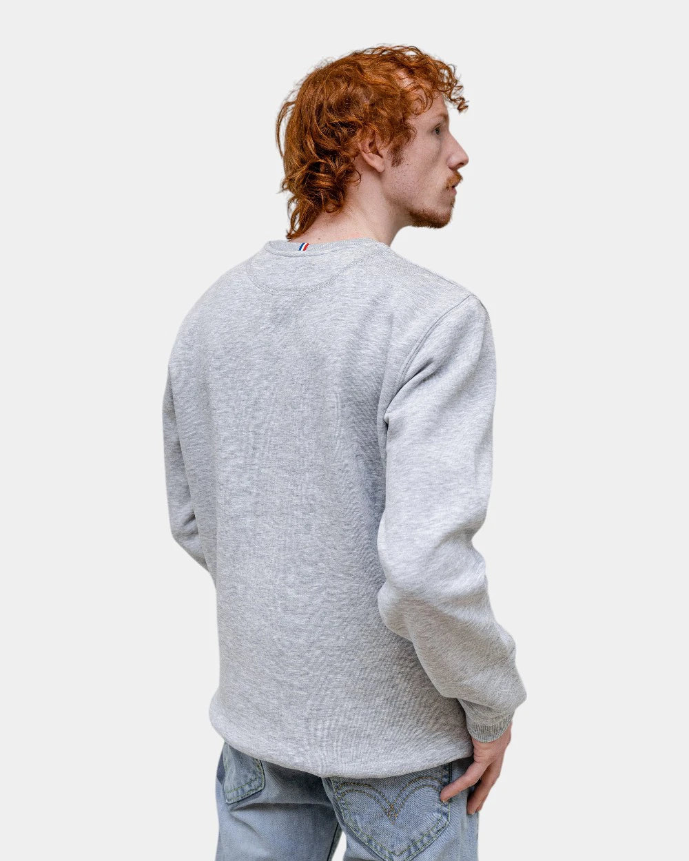 Angerautes Herren-Sweatshirt Made in France zum Personalisieren - 14