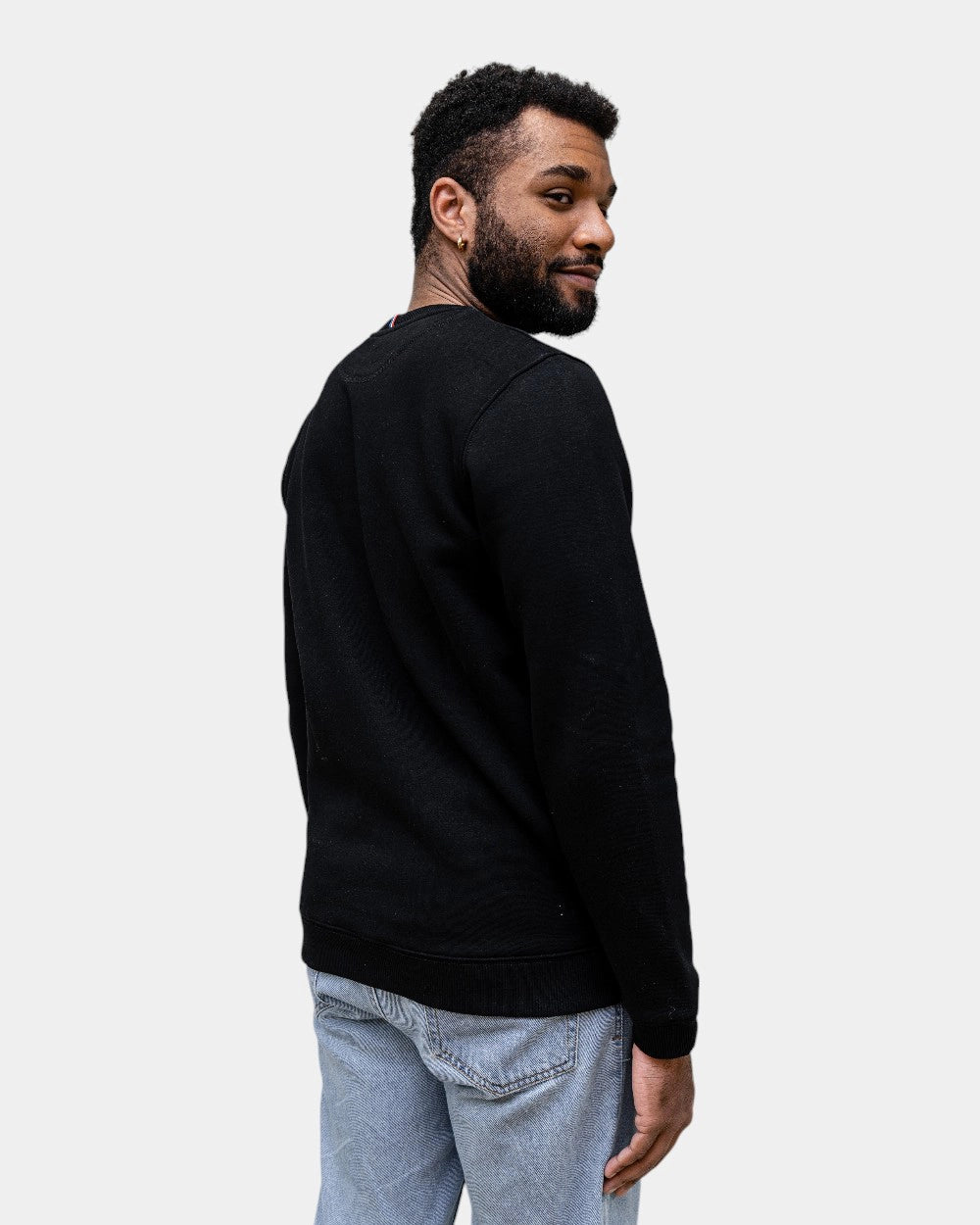 Angerautes Herren-Sweatshirt Made in France zum Personalisieren - 18