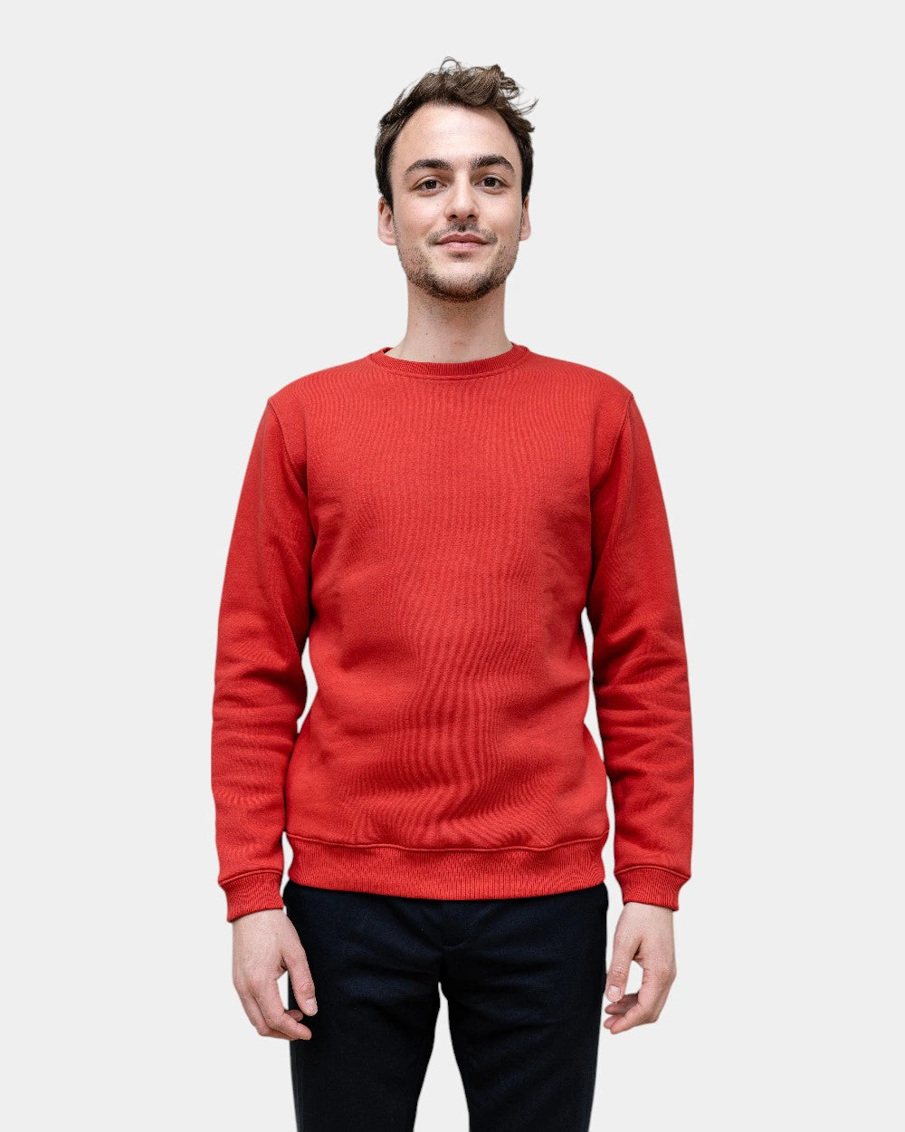 Angerautes Herren-Sweatshirt Made in France zum Personalisieren - 23