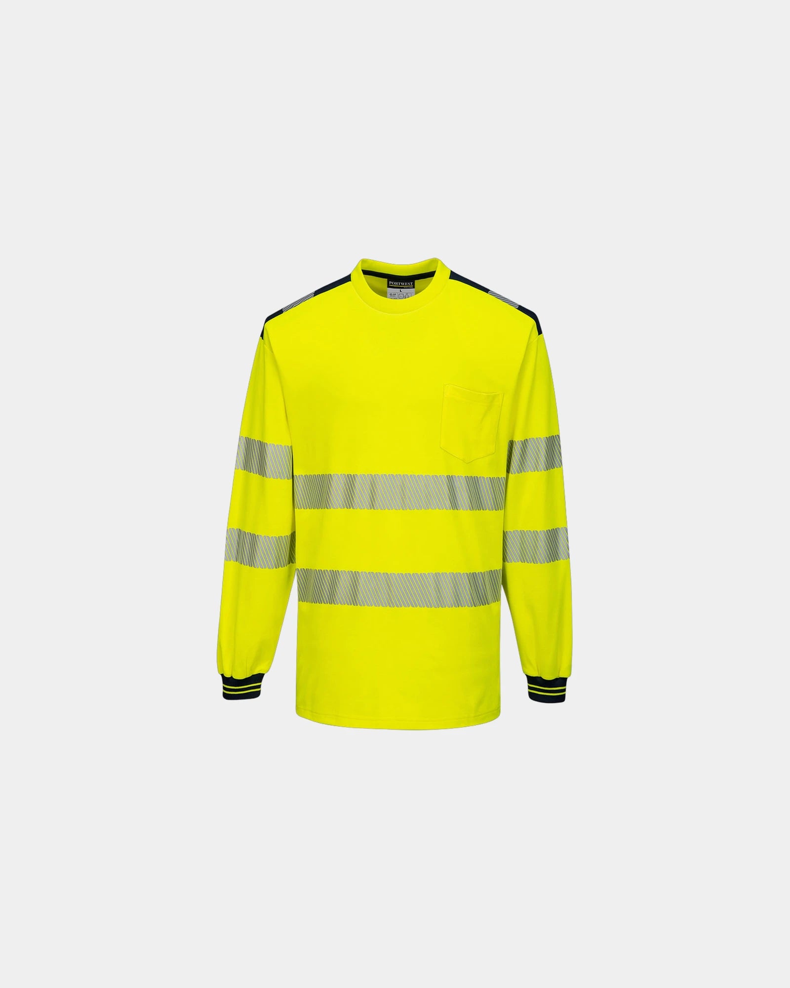 T-Shirt Hohe Sicherheit PW3 zum Personalisieren - Gelb-Schwarz