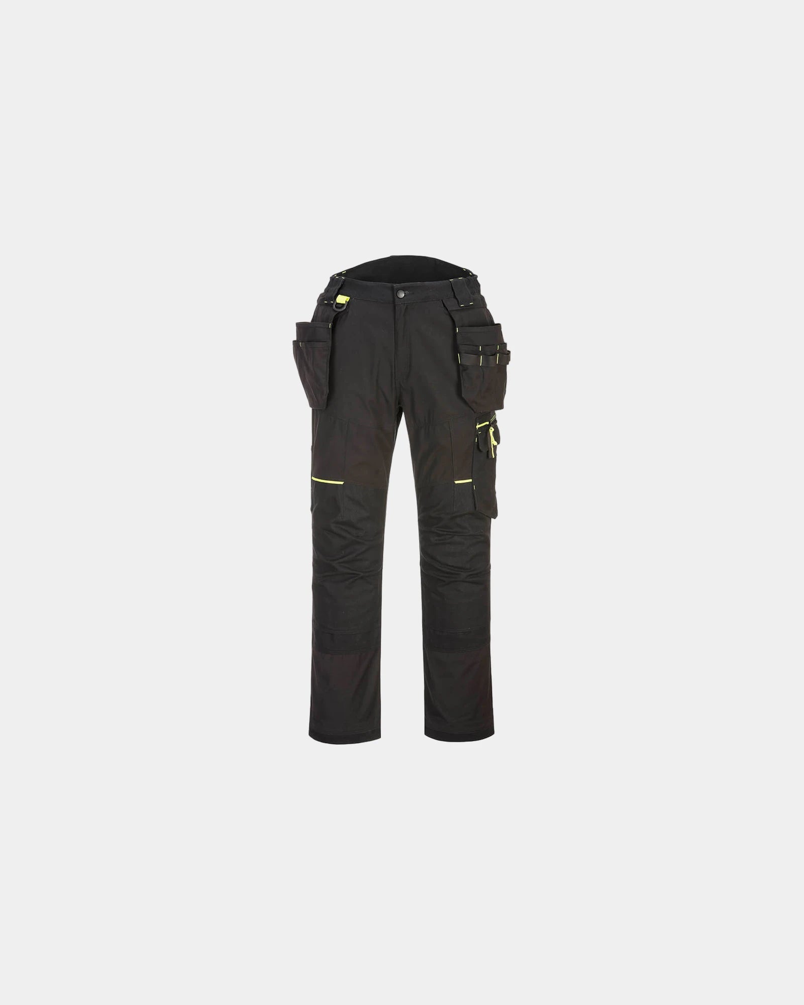 Pantalon Holster WX3 Eco Stretch zum Personalisieren - Schwarz-Himmelblau