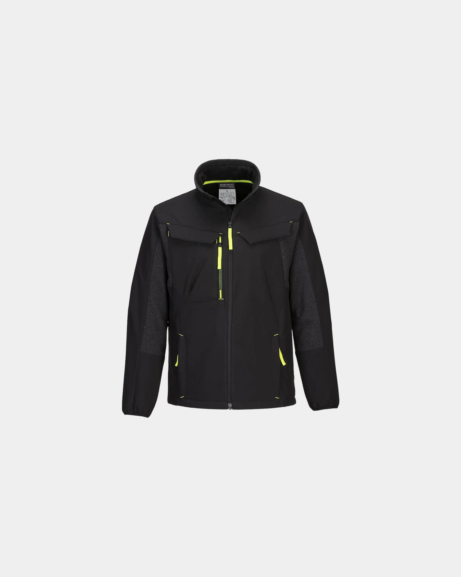 Veste Softshell WX3 Eco Hybrid zum Personalisieren - Schwarz-Himmelblau
