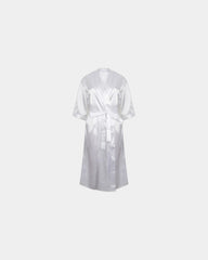 Damen-Bademantel Satin Kimono-Stil zum Personalisieren - Weiß