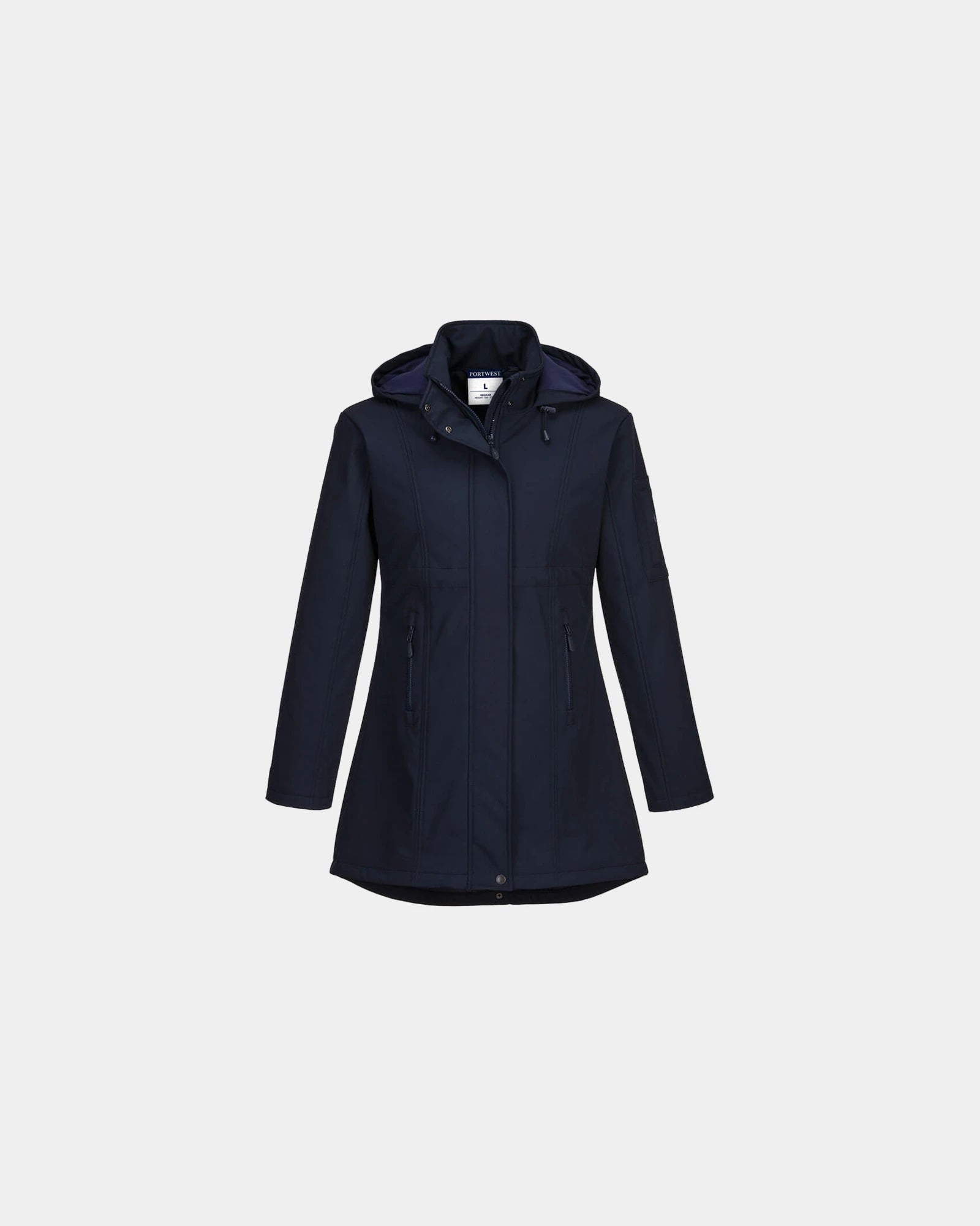 Softshelljacke anthrazit Carla zum Personalisieren - Marineblau