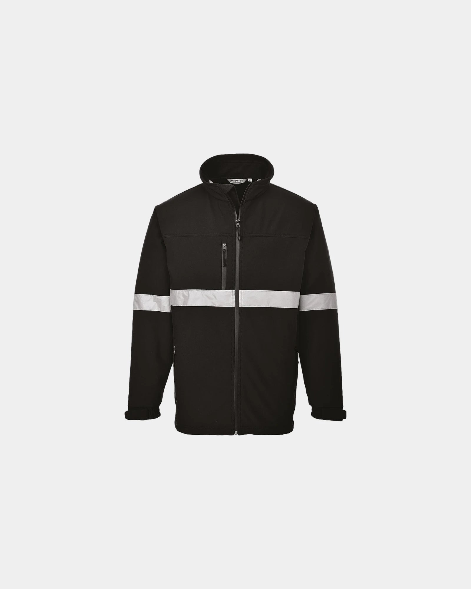 Softshell Iona zum Personalisieren - Schwarz-Himmelblau