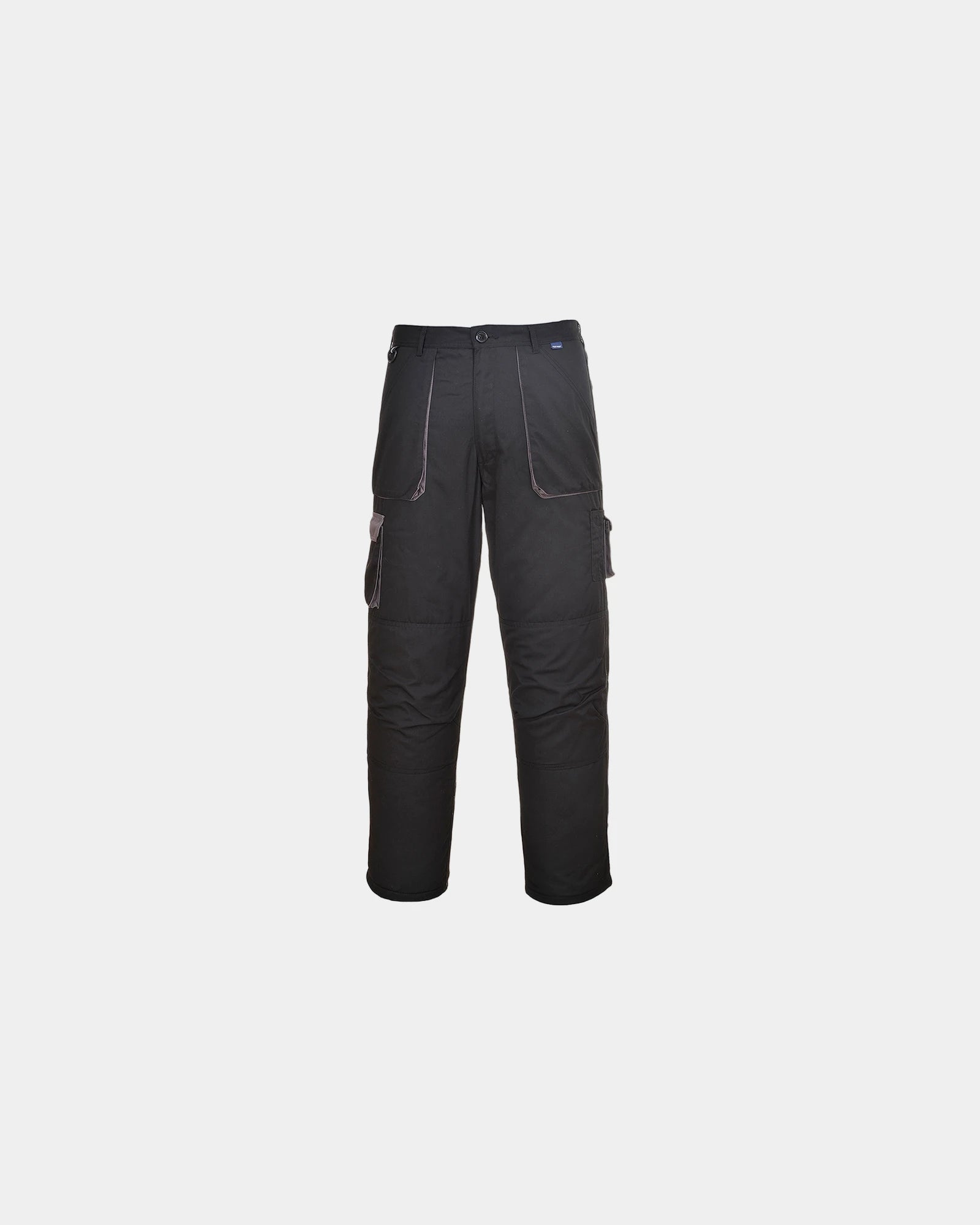 Pantalon Texo Contrast zum Personalisieren - Schwarz-Himmelblau