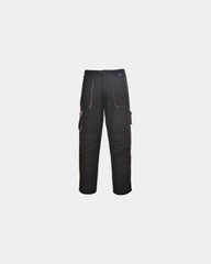 Pantalon Texo Contrast zum Personalisieren - Schwarz-Himmelblau