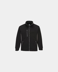 Blouson polar bicolore Portwest TEXO zum Personalisieren - Schwarz-Himmelblau