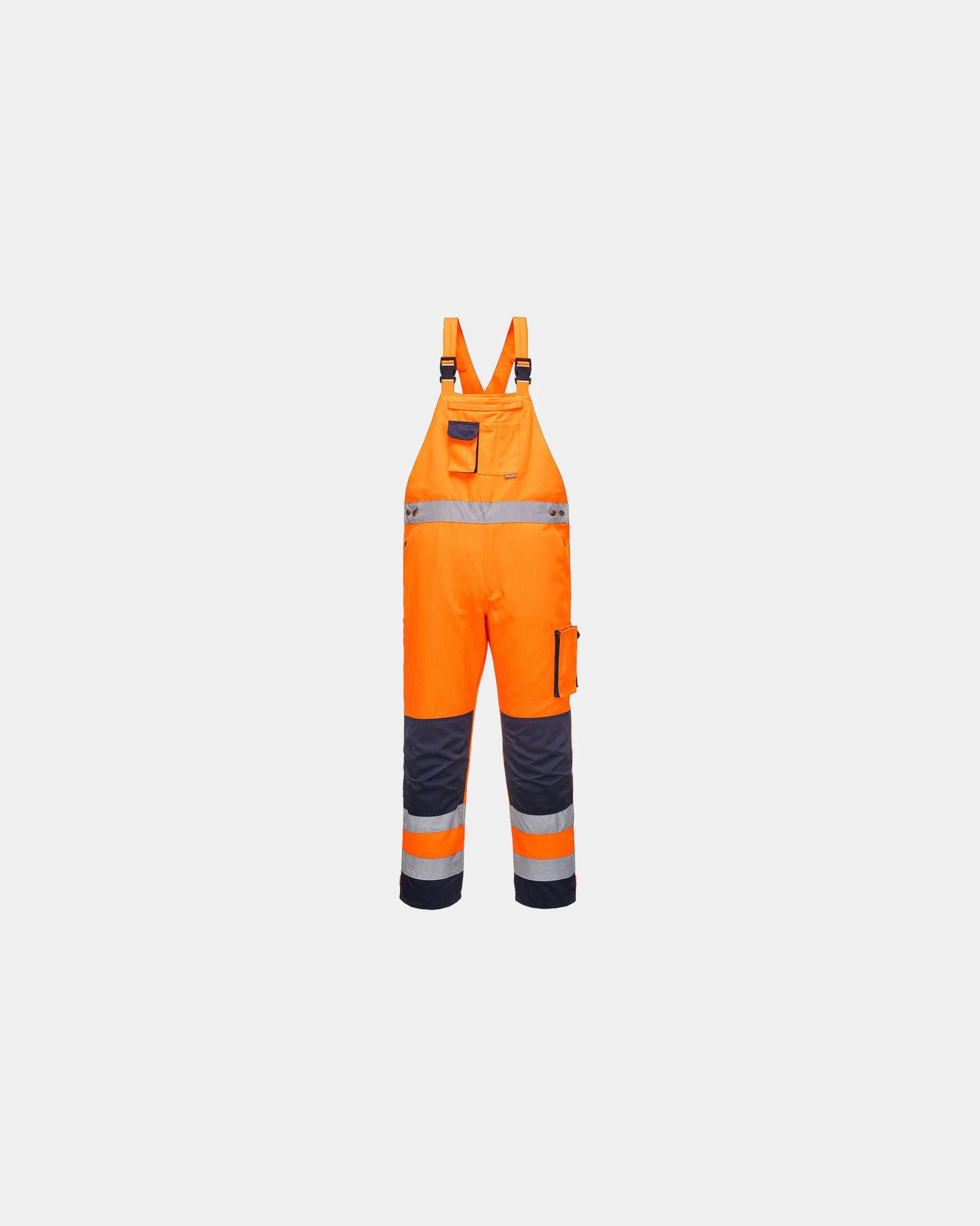 Salopette mit Trägern HV Bicolore zum Personalisieren - Orange