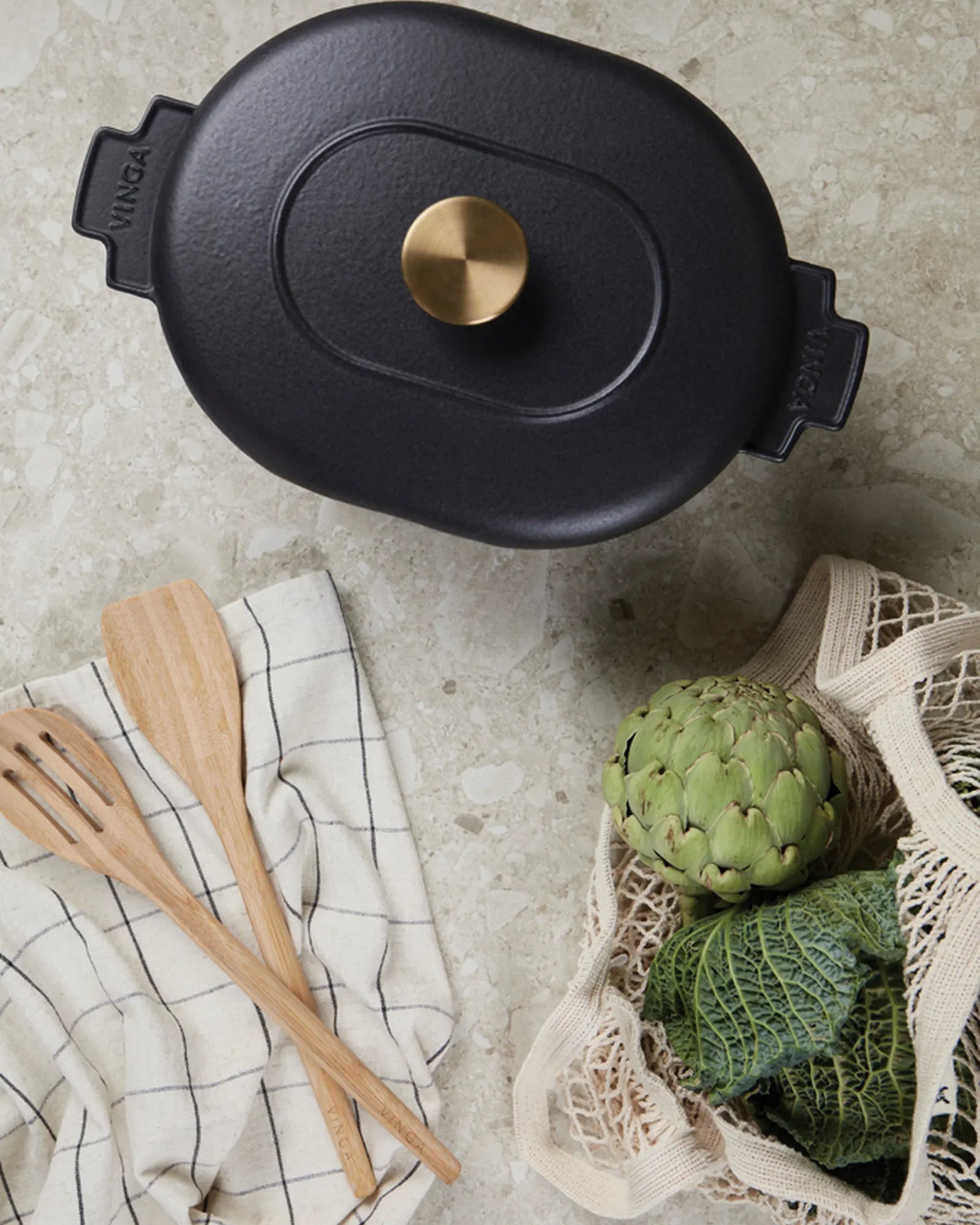 Cocotte Gusseisen Vinga Monte Heritage 4L zum Personalisieren - 4