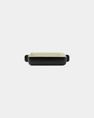 Backform Steinzeug Vinga Monte 33 x 26 cm zum Personalisieren - Schwarz