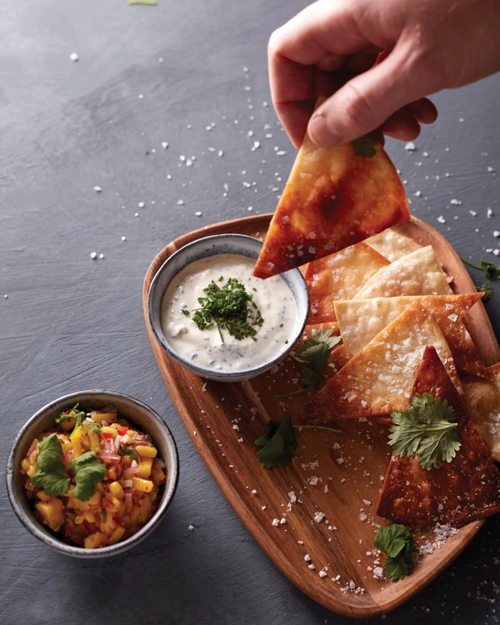 Set für Tapas Vinga Nomimono aus Holz und Stein zum Personalisieren - 2