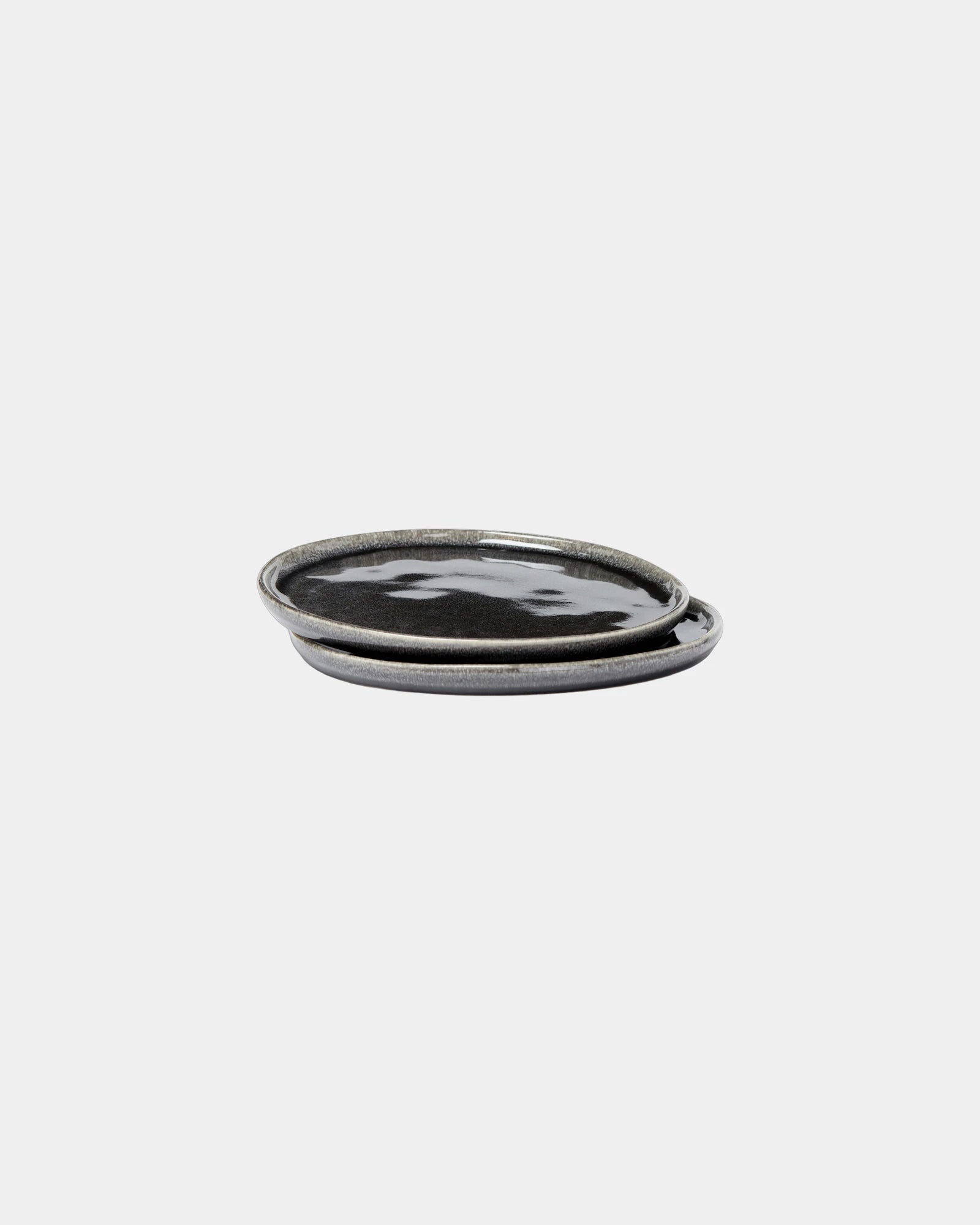 Set von 2 Tellern 26,5 cm Vinga zum Personalisieren - Schwarz
