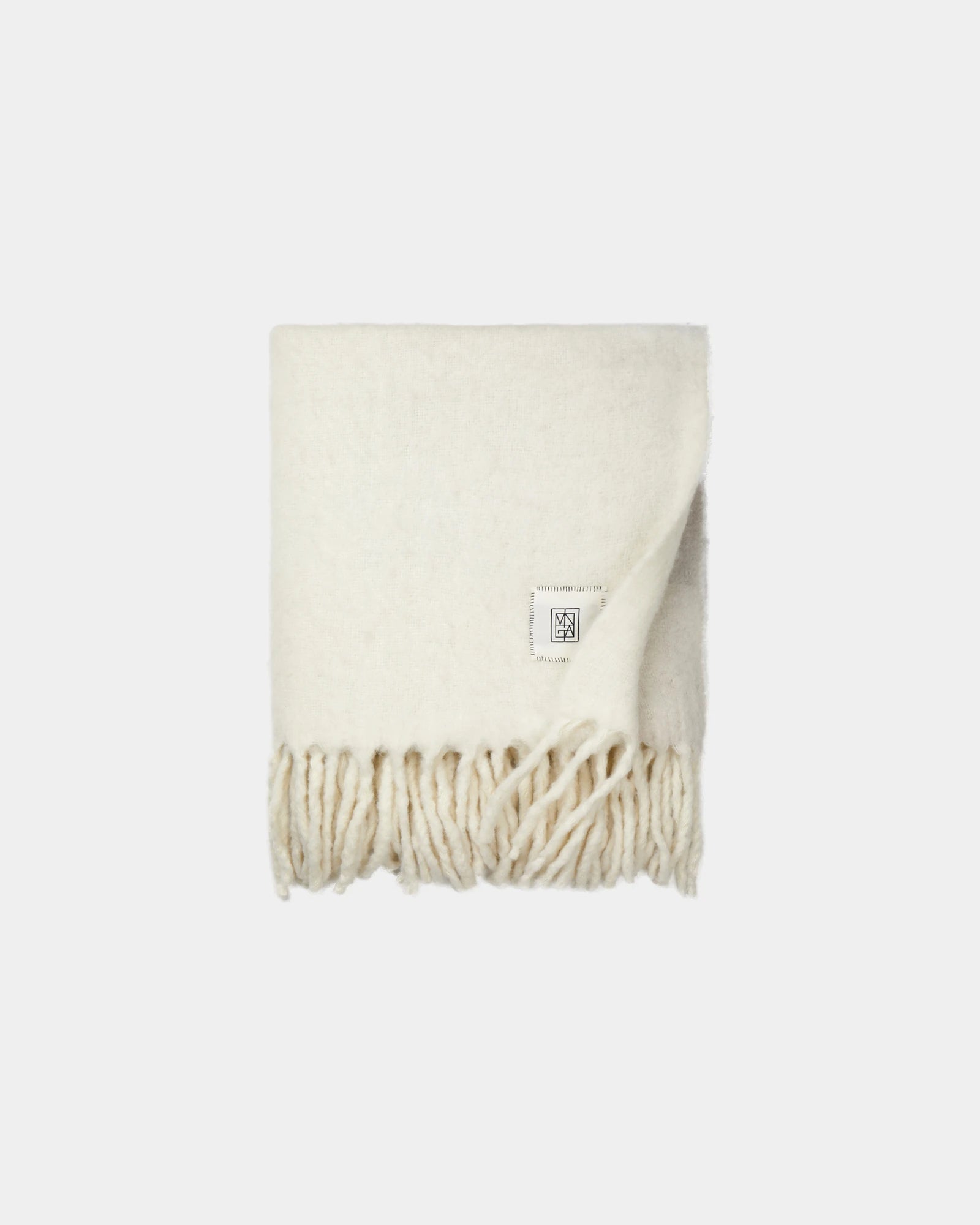Plaid Acrylique und Wolle Vinga Saletto zum Personalisieren - Beige