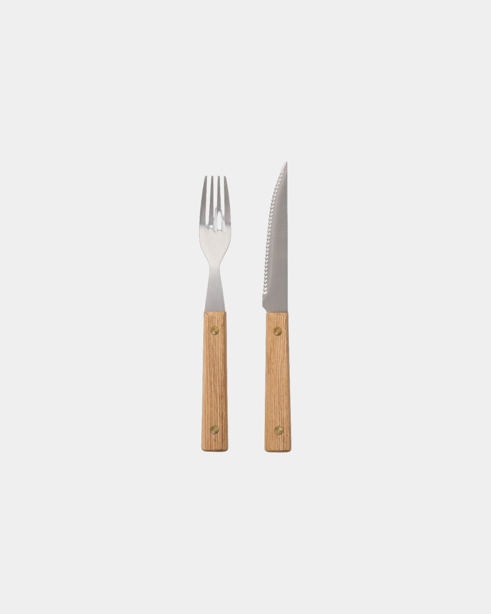 Besteckset Edelstahl FSC® Holz Vinga Paso 8pcs zum Personalisieren - Braun