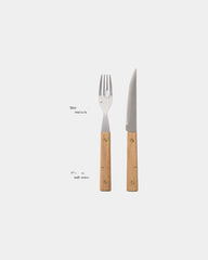 Besteckset Edelstahl FSC® Holz Vinga Paso 8pcs zum Personalisieren - 1
