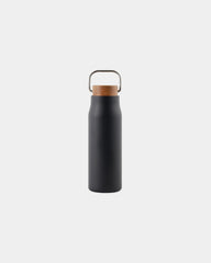 Isolierflasche 300ml Edelstahl Vinga Ciro zum Personalisieren - Schwarz