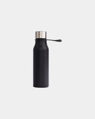 Isolierflasche Edelstahl Vinga 450ml Lean zum Personalisieren - Schwarz