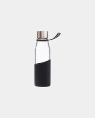 Wasserflasche Glas Vinga Lean 550ml zum Personalisieren - Schwarz