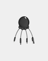 Powerbank 1000mAh ABS Octopus Booster zum Personalisieren - Schwarz