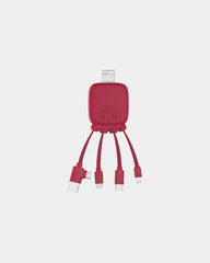 Powerbank 3000mAh Multi-Kabel XOOPAR Gamma zum Personalisieren - Rot