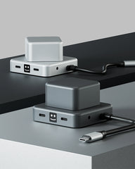 Hub 7-en-1 Aluminium recycelt XOOPAR CUBBI zum Personalisieren - 5
