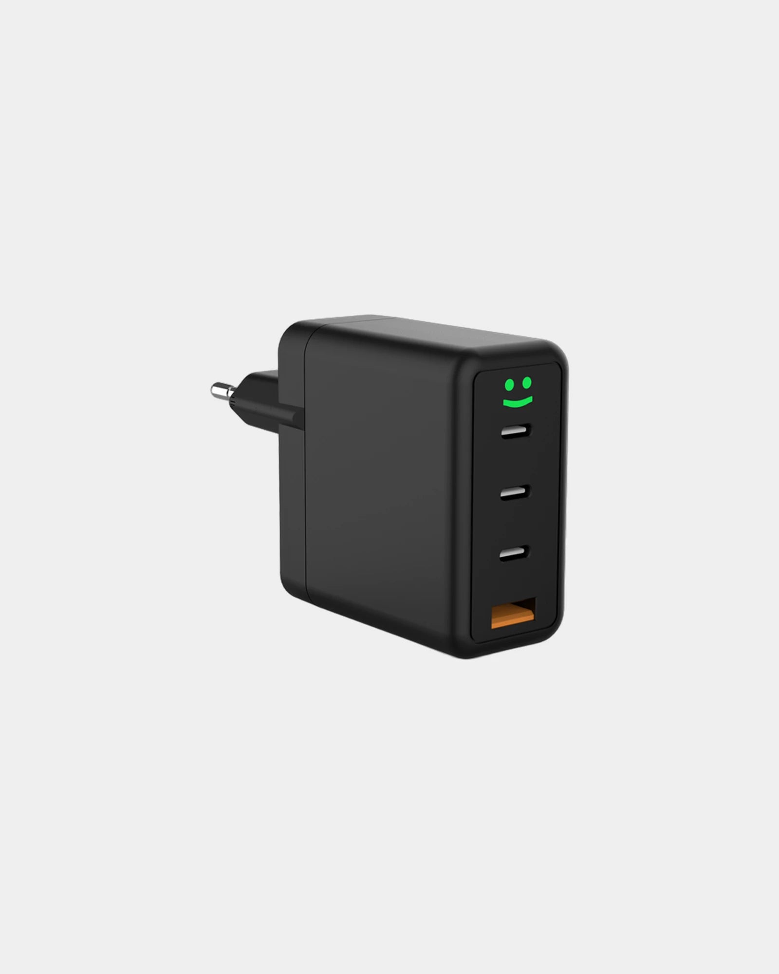 Adapter 100W USB C und USB A zum Personalisieren - Schwarz
