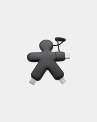 Ladekabel USB-C und Lightning XOOPAR OCTOLONGI zum Personalisieren - Schwarz