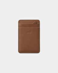 Kartenetui anti-RFID INE Mini zum Personalisieren - Cognac