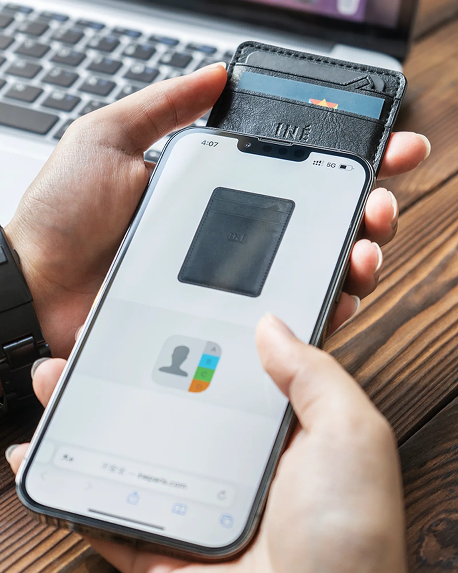Kartenetui anti-RFID INE Mini zum Personalisieren - 19