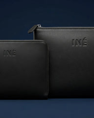 Pochette aus recyceltem Leder 10/11" zum Personalisieren - 13