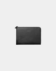 Pochette aus recyceltem Leder 10/11" zum Personalisieren - Schwarz