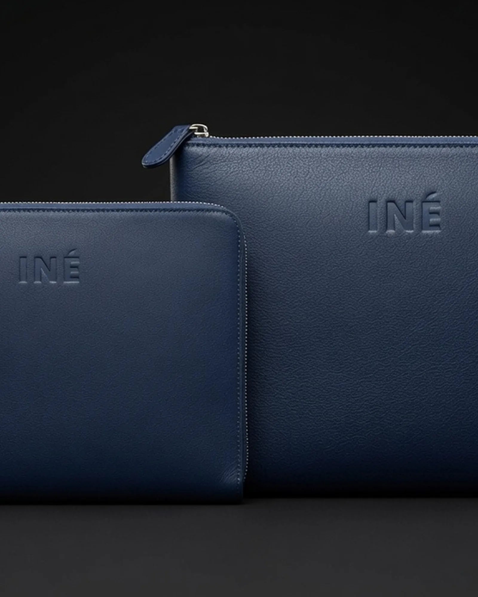 Pochette aus recyceltem Leder 10/11" zum Personalisieren - 6