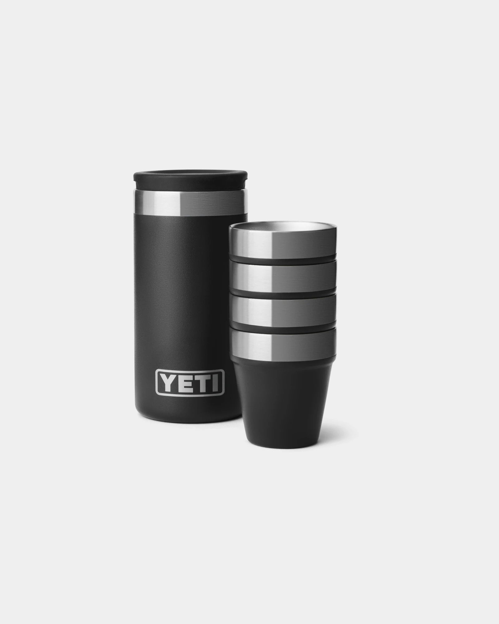 Verres à shot inox isolés Yeti 48ml à personnaliser - Black