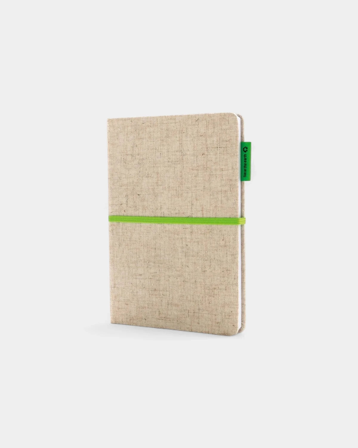 A5-Notizbuch aus Jute und Bambus zum Personalisieren