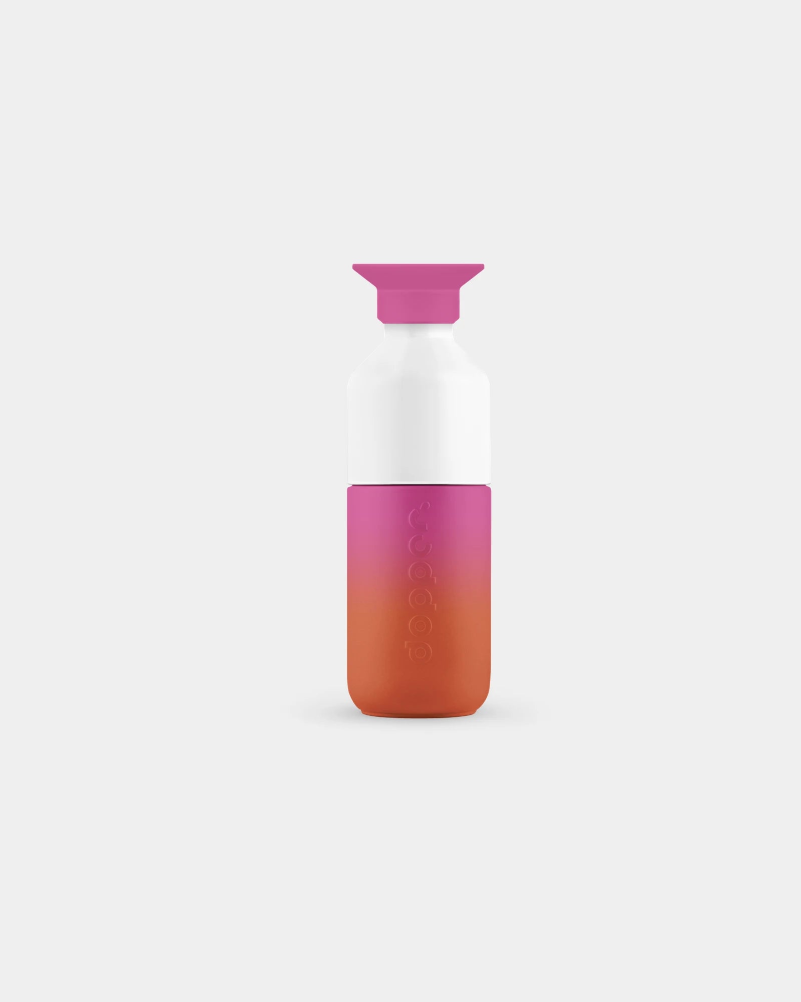 Trinkflasche Edelstahl Dopper Steel 350ml zum Personalisieren - Sonnenuntergangs-Rosa