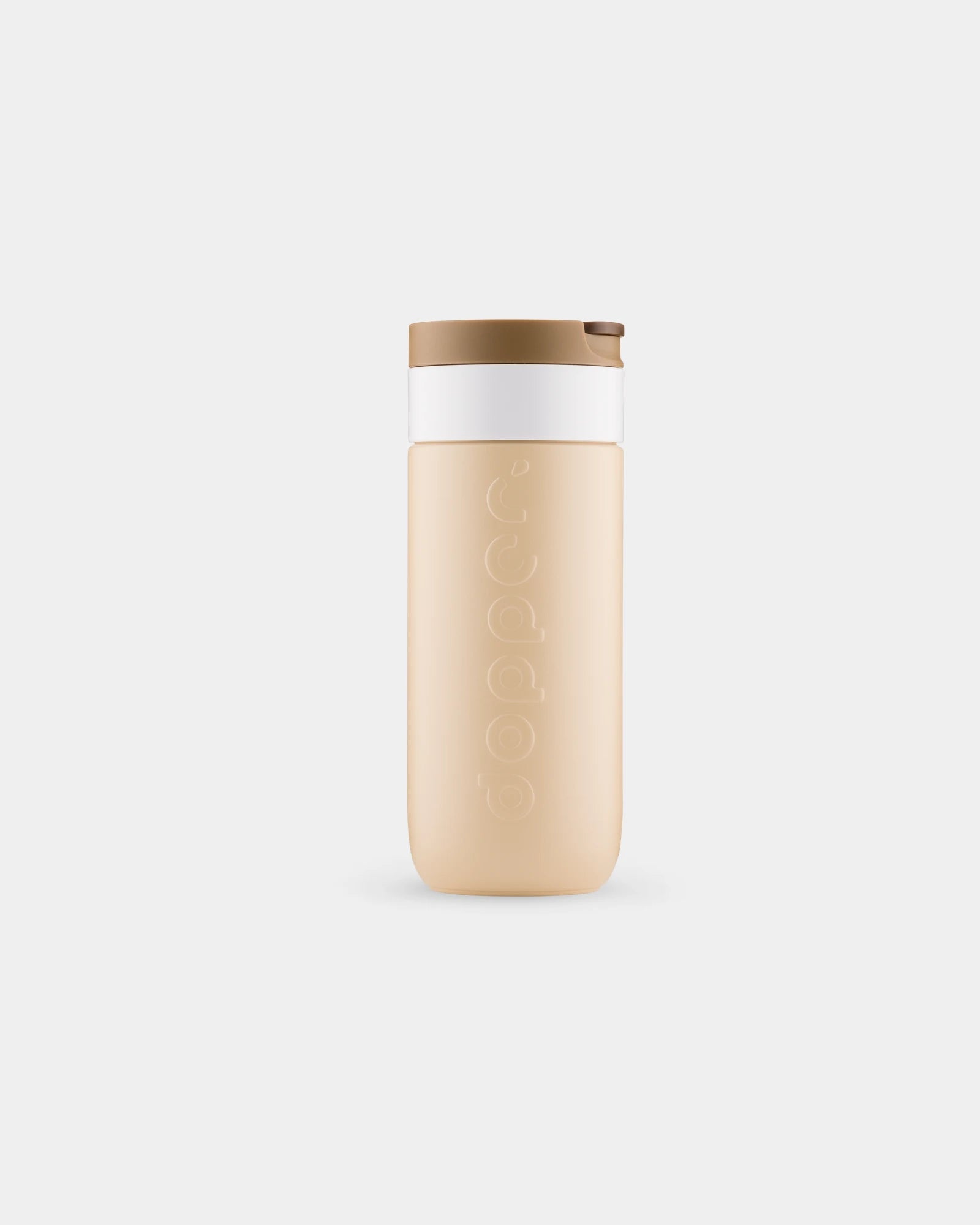 Isolierbecher Edelstahl Dopper 400 ml zum Personalisieren - Erdbraun
