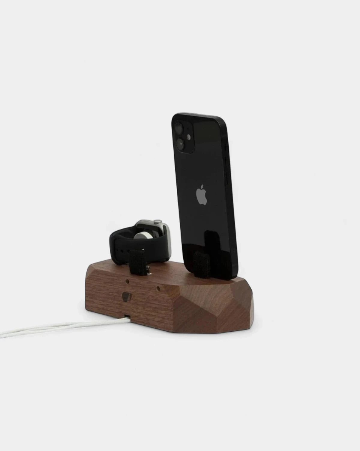 3-in-1-Induktionsladegerät aus Holz zum Personalisieren - 3