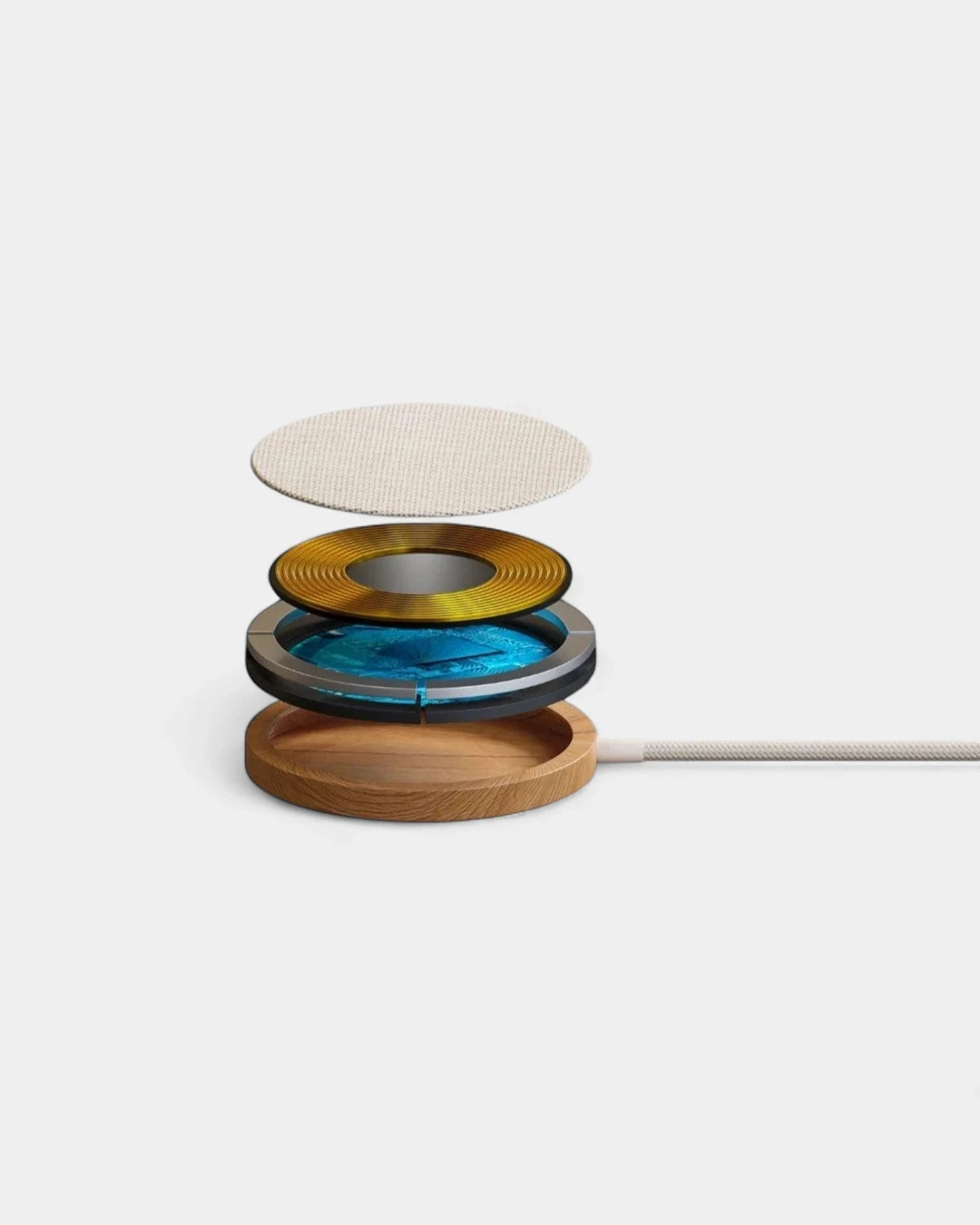 Personalisierbares Magsafe Induktionsladegerät aus Holz - 4
