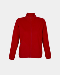 Personalisierbare Herren-Mikrofleecejacke aus recyceltem Material - Rot